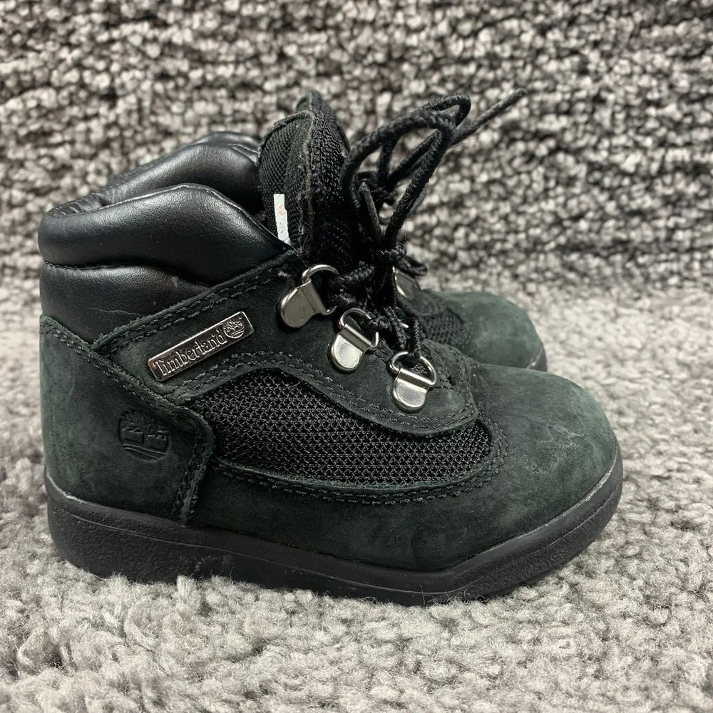 Timberland Toddler Field Boots Black Size 8